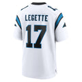Kooe C.Panthers #17 Xavier Legette Player White Home Game Stitched Jerseys