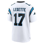 Kooe C.Panthers #17 Xavier Legette Player White Home Game Stitched Jerseys