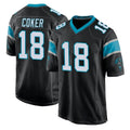 Kooe C.Panthers #18 Jalen Coker Player Black Game Stitched Jerseys