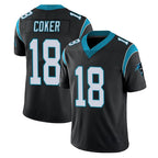 Kooe C.Panthers #18 Jalen Coker Player Black Vapor Untouchable Limited Game Stitched Jerseys