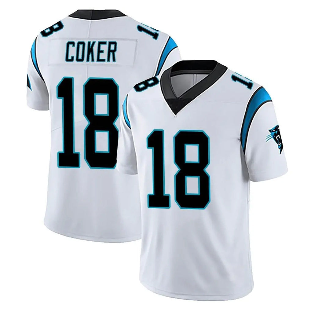 Kooe C.Panthers #18 Jalen Coker Player White Vapor Untouchable Limited Game Stitched Jerseys