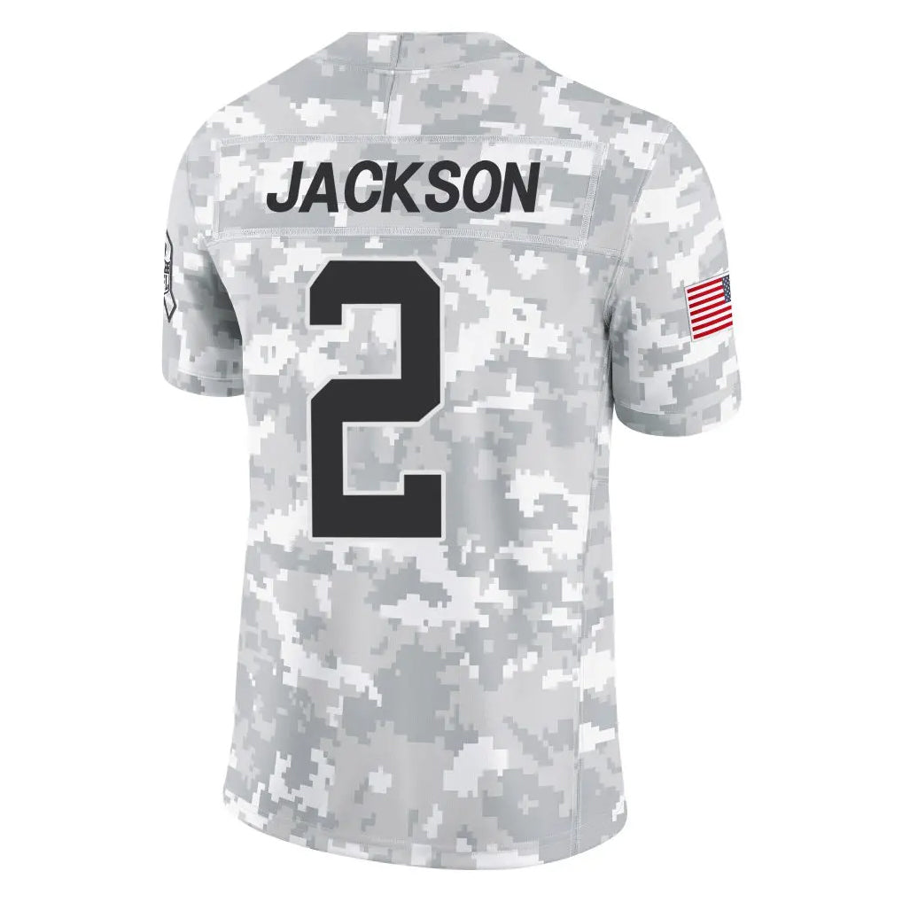 Kooe C.Panthers #2 Michael Jackson Player Arctic Camo Salute to Service Limited Game Stitched Jerseys