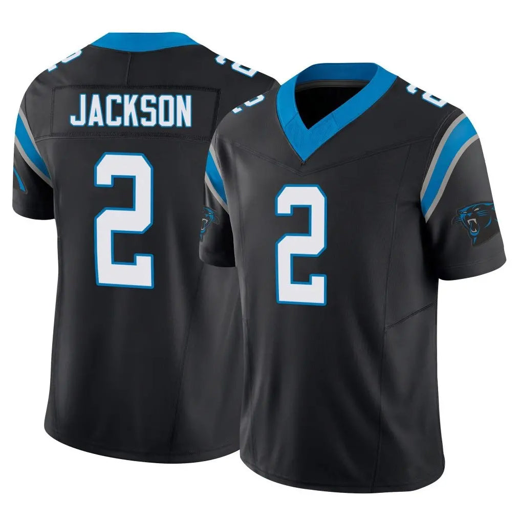 Kooe C.Panthers #2 Mike Jackson Player Black Vapor F.U.S.E. Limited Home Game Stitched Jerseys