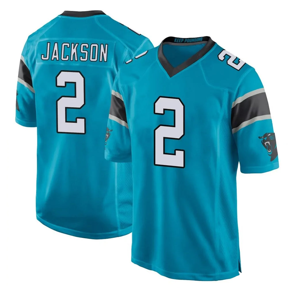 Kooe C.Panthers #2 Mike Jackson Player Blue Game Stitched Jerseys