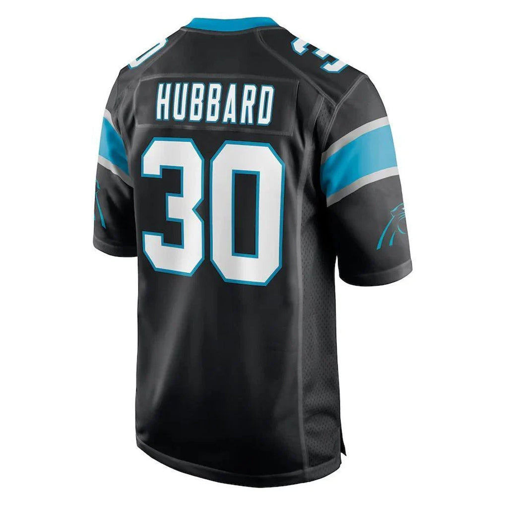 Kooe C.Panthers #30 Chuba Hubbard Player Black Game Stitched Jerseys