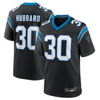 Kooe C.Panthers #30 Chuba Hubbard Player Black Team Game Stitched Jerseys