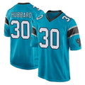 Kooe C.Panthers #30 Chuba Hubbard Player Blue Game Stitched Jerseys