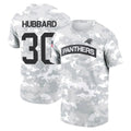 Kooe C.Panthers #30 Chuba Hubbard Player Salute to Service Hoodies & T-Shirts Stitched Jerseys