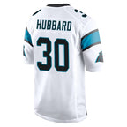 Kooe C.Panthers #30 Chuba Hubbard Player White Game Stitched Jerseys