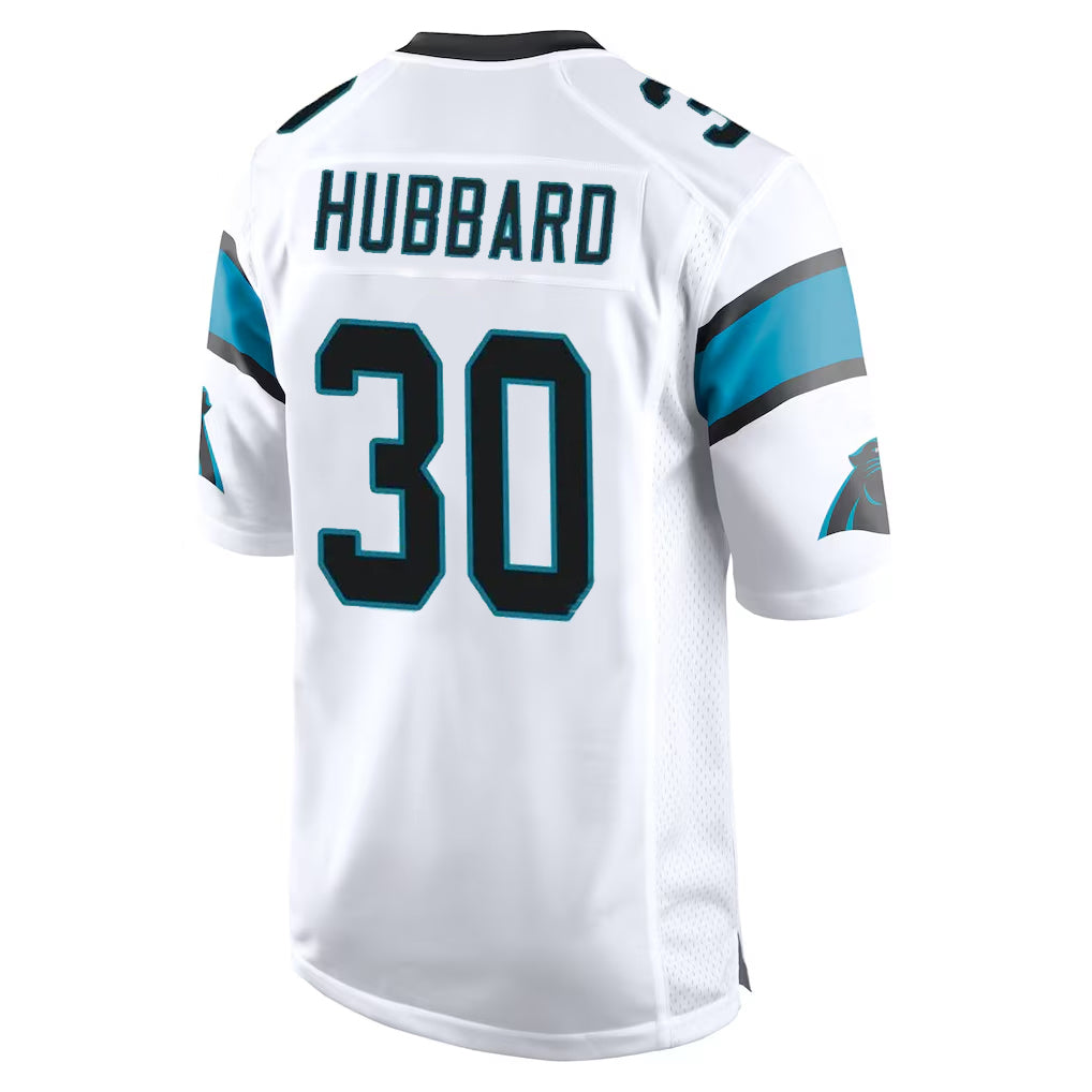 Kooe C.Panthers #30 Chuba Hubbard Player White Game Stitched Jerseys