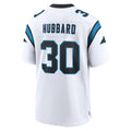 Kooe C.Panthers #30 Chuba Hubbard Player White Home Game Stitched Jerseys