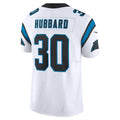 Kooe C.Panthers #30 Chuba Hubbard Player White Vapor F.U.S.E. Limited Stitched Jerseys