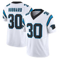 Kooe C.Panthers #30 Chuba Hubbard Player White Vapor F.U.S.E. Limited Home Game Stitched Jerseys