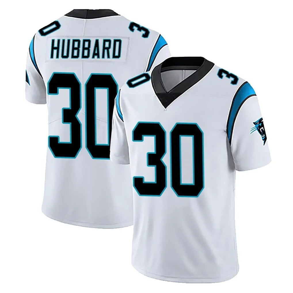 Kooe C.Panthers #30 Chuba Hubbard Player White Vapor Untouchable Limited Game Stitched Jerseys