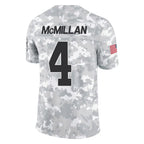 Kooe C.Panthers #4 Tetairoa McMillan Player Arctic Camo Salute to Service Limited Game Stitched Jerseys