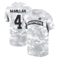 Kooe C.Panthers #4 Tetairoa McMillan Player Arctic Camo Salute to Service T-Shirt Hoodies Stitched Jerseys