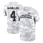 Kooe C.Panthers #4 Tetairoa McMillan Player Arctic Camo Salute to Service T-Shirt Hoodies Stitched Jerseys