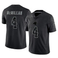 Kooe C.Panthers #4 Tetairoa McMillan Player Black Limited Reflective Game Stitched Jerseys