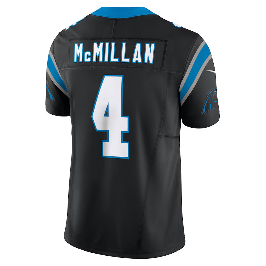 Kooe C.Panthers #4 Tetairoa McMillan Player Black Vapor F.U.S.E. Limited Stitched Jerseys