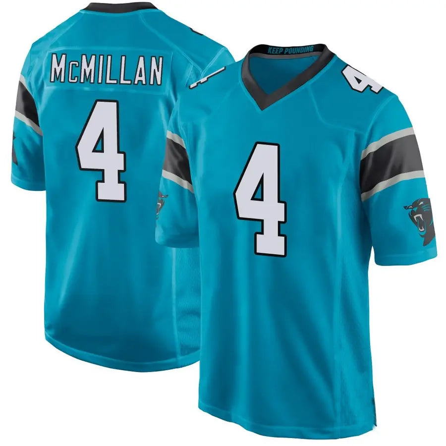 Kooe C.Panthers #4 Tetairoa McMillan Player Blue Game Stitched Jerseys
