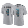 Kooe C.Panthers #4 Tetairoa McMillan Player Gray Atmosphere Fashion Game Stitched Jerseys