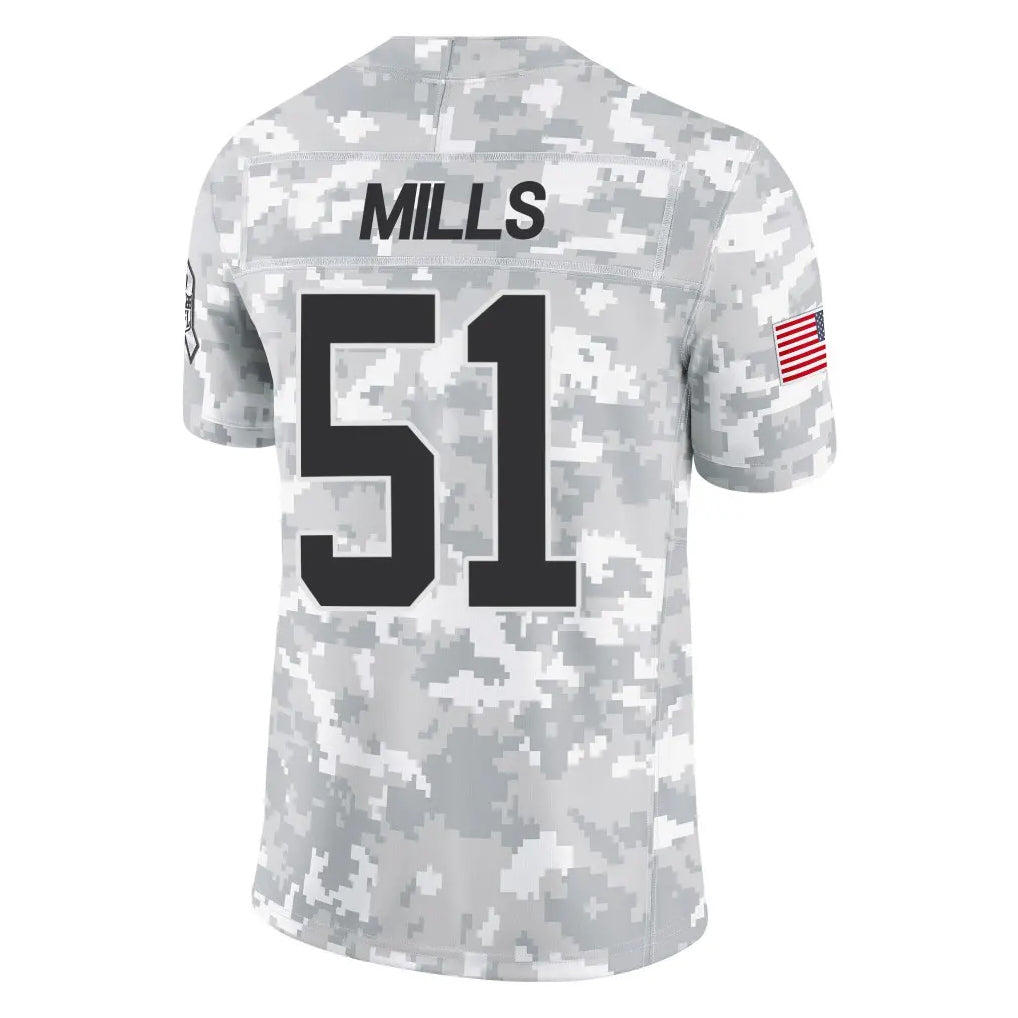 Kooe C.Panthers #51 Sam Mills Player Arctic Camo Salute to Service Limited Game Stitched Jerseys