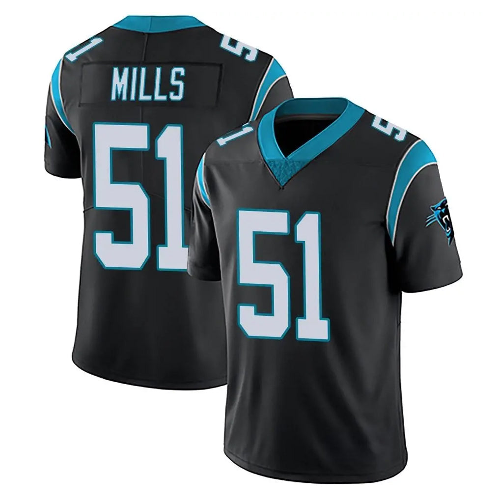 Kooe C.Panthers #51 Sam Mills Player Black Vapor Untouchable Limited Game Stitched Jerseys