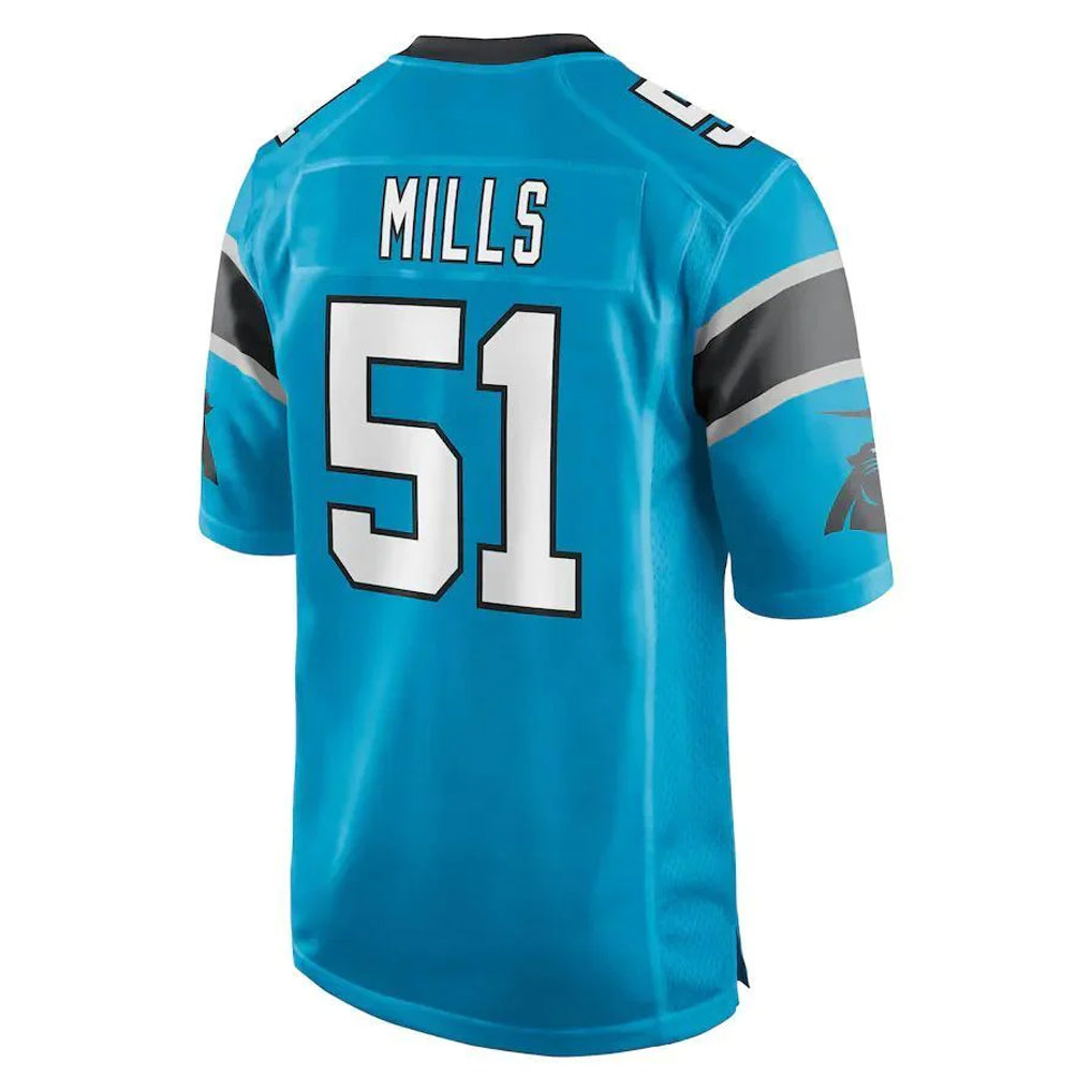 Kooe C.Panthers #51 Sam Mills Player Blue Game Stitched Jerseys