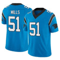 Kooe C.Panthers #51 Sam Mills Player Blue Vapor F.U.S.E. Limited Home Game Stitched Jerseys