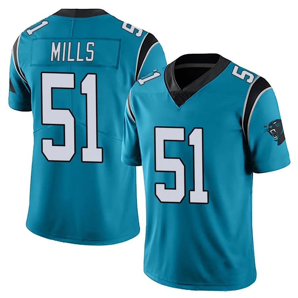 Kooe C.Panthers #51 Sam Mills Player Blue Vapor Untouchable Limited Game Stitched Jerseys