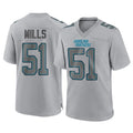 Kooe C.Panthers #51 Sam Mills Player Gray Atmosphere Fashion Game Stitched Jerseys