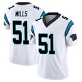 Kooe C.Panthers #51 Sam Mills Player White Vapor F.U.S.E. Limited Home Game Stitched Jerseys