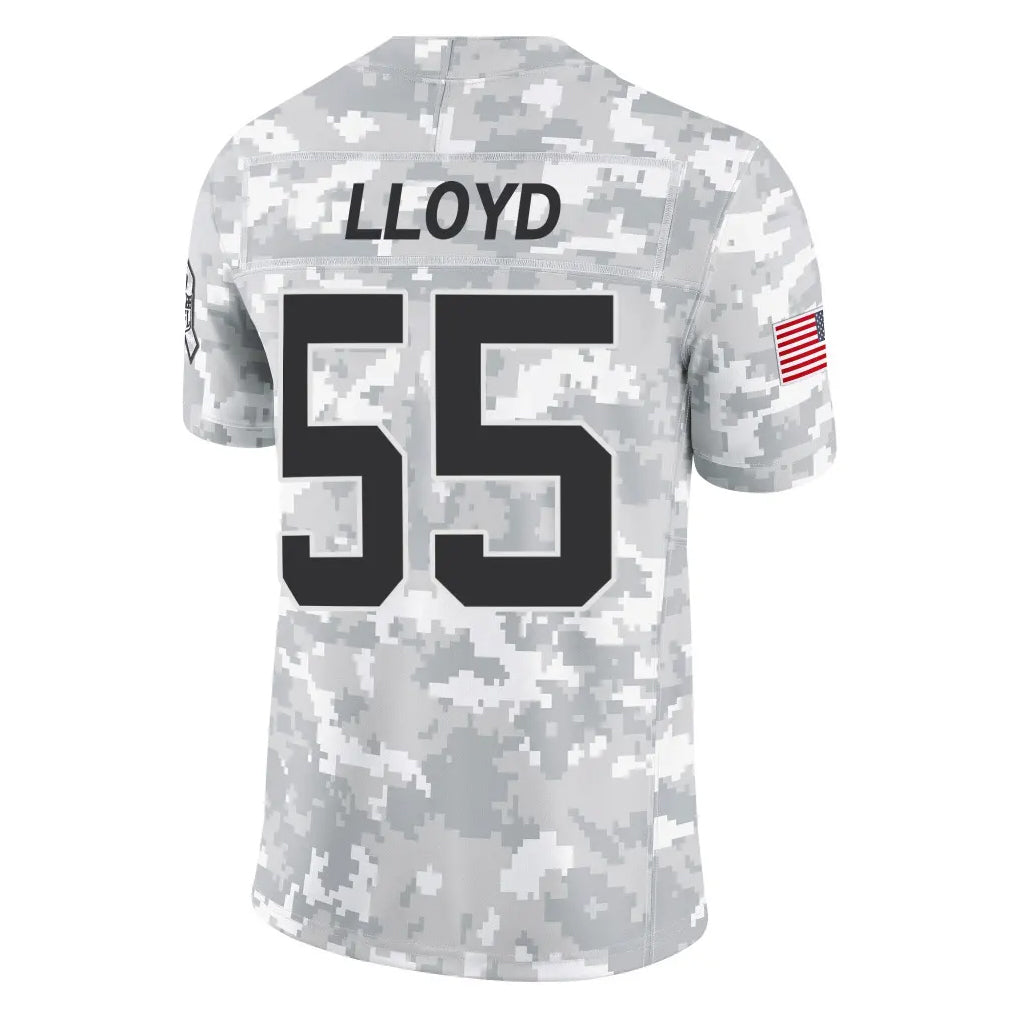 Kooe C.Panthers #55 Devin Lloyd Player Arctic Camo Salute to Service Limited Game Stitched Jerseys