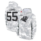 Kooe C.Panthers #55 Devin Lloyd Player Arctic Camo Salute to Service Pullover Hoodies Limited Game Stitched Jerseys