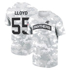 Kooe C.Panthers #55 Devin Lloyd Player Arctic Camo Salute to Service T-Shirt Hoodies Stitched Jerseys