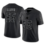 Kooe C.Panthers #55 Devin Lloyd Player Black Limited Reflective Game Stitched Jerseys