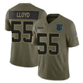 Kooe C.Panthers #55 Devin Lloyd Player Olive Salute to Service Limited Home Game Stitched Jerseys