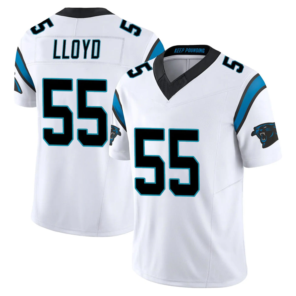 Kooe C.Panthers #55 Devin Lloyd Player White Vapor F.U.S.E. Limited Home Game Stitched Jerseys