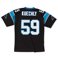 Kooe C.Panthers #59 Luke Kuechly Mitchell & Ness Black 2013 Legacy Throwback Replica Jersey