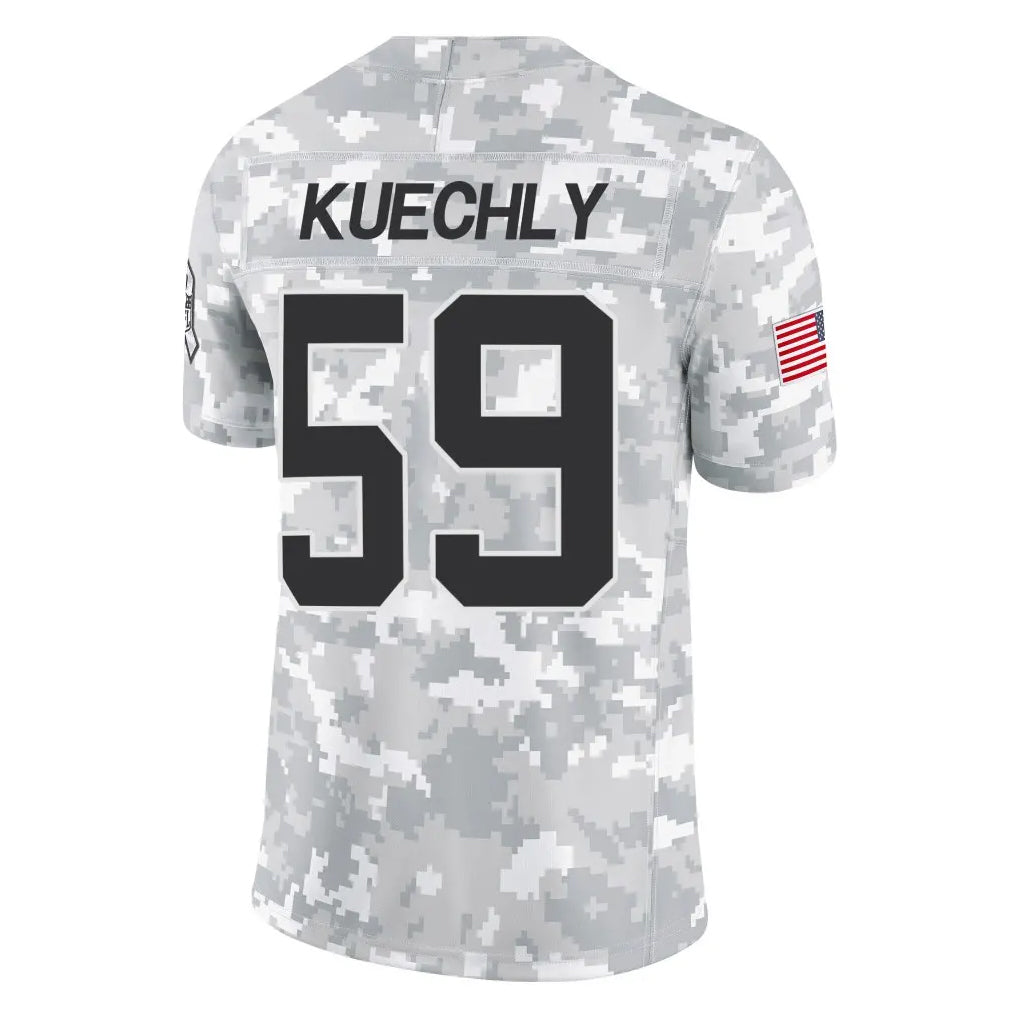 Kooe C.Panthers #59 Luke Kuechly Player Arctic Camo Salute to Service Limited Game Stitched Jerseys