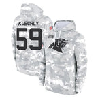 Kooe C.Panthers #59 Luke Kuechly Player Arctic Camo Salute to Service Pullover Hoodies Limited Game Stitched Jerseys