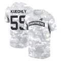 Kooe C.Panthers #59 Luke Kuechly Player Arctic Camo Salute to Service T-Shirt Hoodies Stitched Jerseys