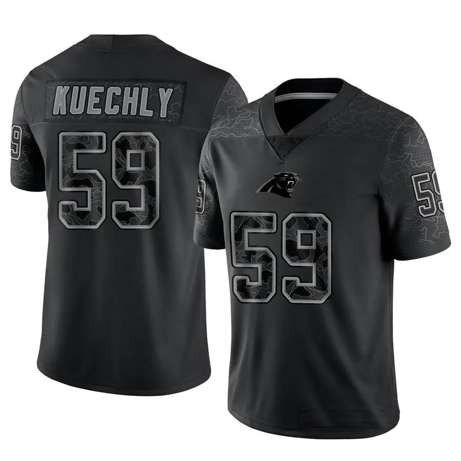 Kooe C.Panthers #59 Luke Kuechly Player Black REFLECTIVE Limited Stitched Jerseys