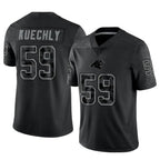Kooe C.Panthers #59 Luke Kuechly Player Black REFLECTIVE Limited Stitched Jerseys