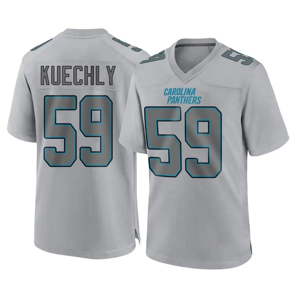 Kooe C.Panthers #59 Luke Kuechly Player Gray Atmosphere Fashion Game Stitched Jerseys