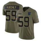 Kooe C.Panthers #59 Luke Kuechly Player Olive Salute to Service Limited Home Game Stitched Jerseys