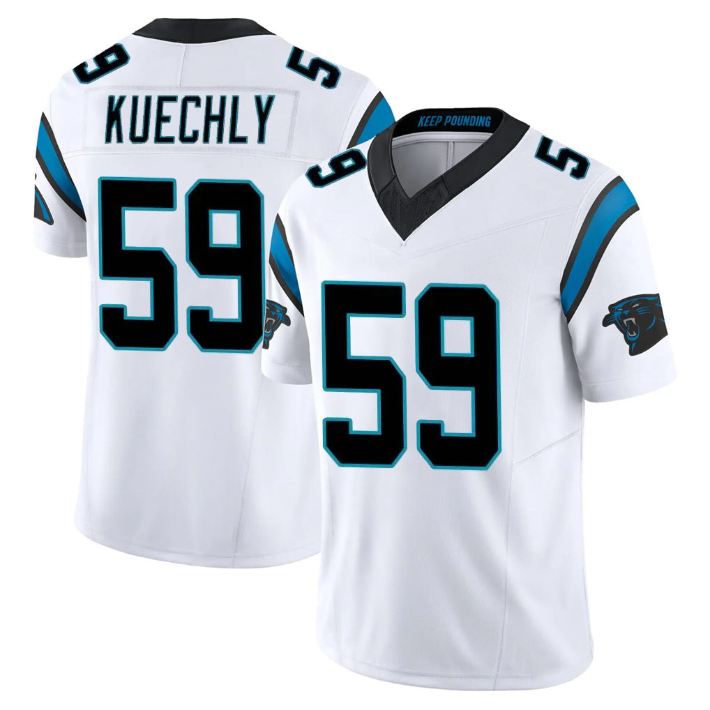 Kooe C.Panthers #59 Luke Kuechly Player White Vapor F.U.S.E. Limited Home Game Stitched Jerseys
