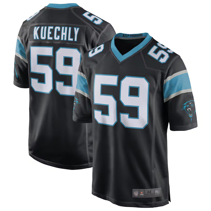 Kooe C.Panthers #59 Luke Kuechly Player b`Black Home Game Stitched Jerseys