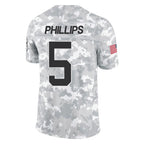 Kooe C.Panthers #5 Jaelan Phillips Player Arctic Camo Salute to Service Limited Game Stitched Jerseys