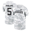 Kooe C.Panthers #5 Jaelan Phillips Player Arctic Camo Salute to Service T-Shirt Hoodies Stitched Jerseys